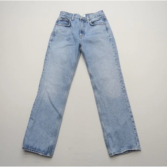 Agolde Valen Straight Leg Jeans Womens 25 Classic High Rise Capsule Wardrobe Z16 - Picture 4 of 9